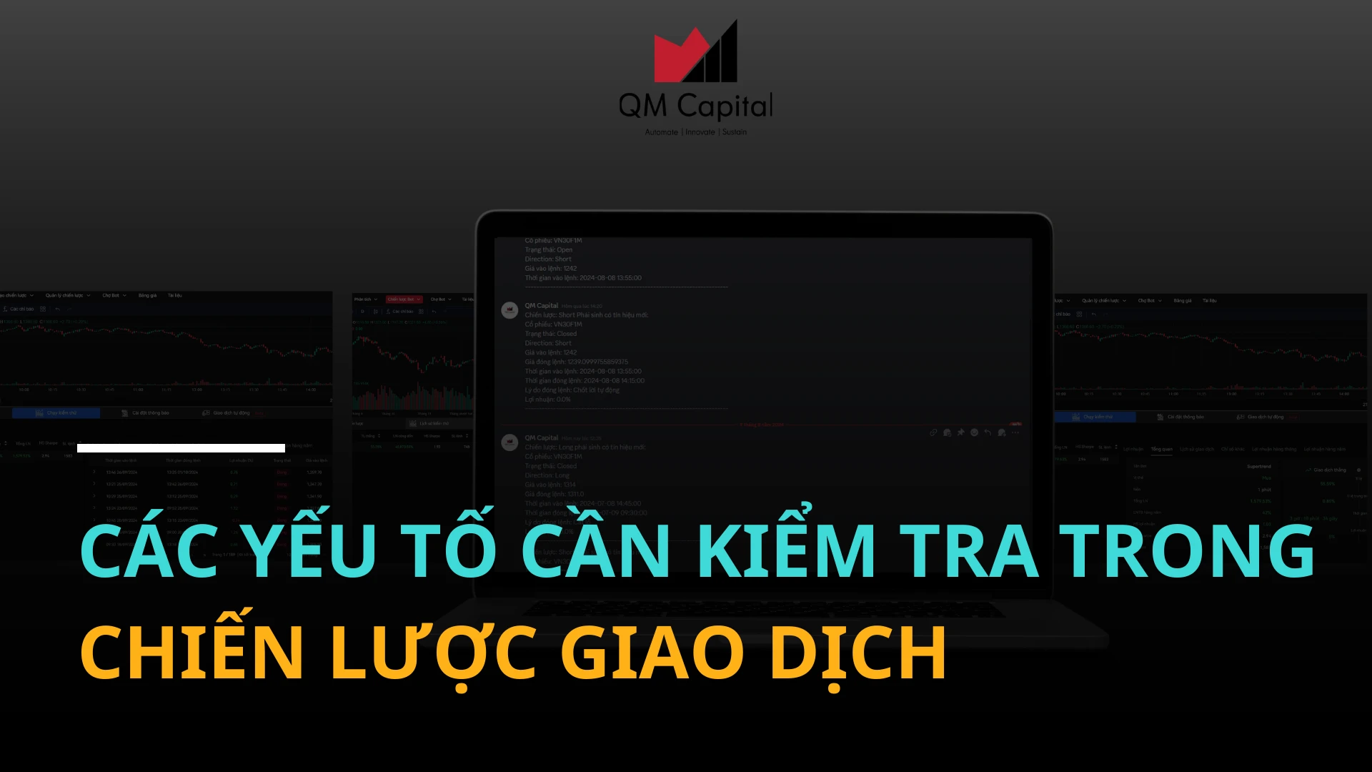 Các yếu tố cần kiểm tra trong chiến lược giao dịch