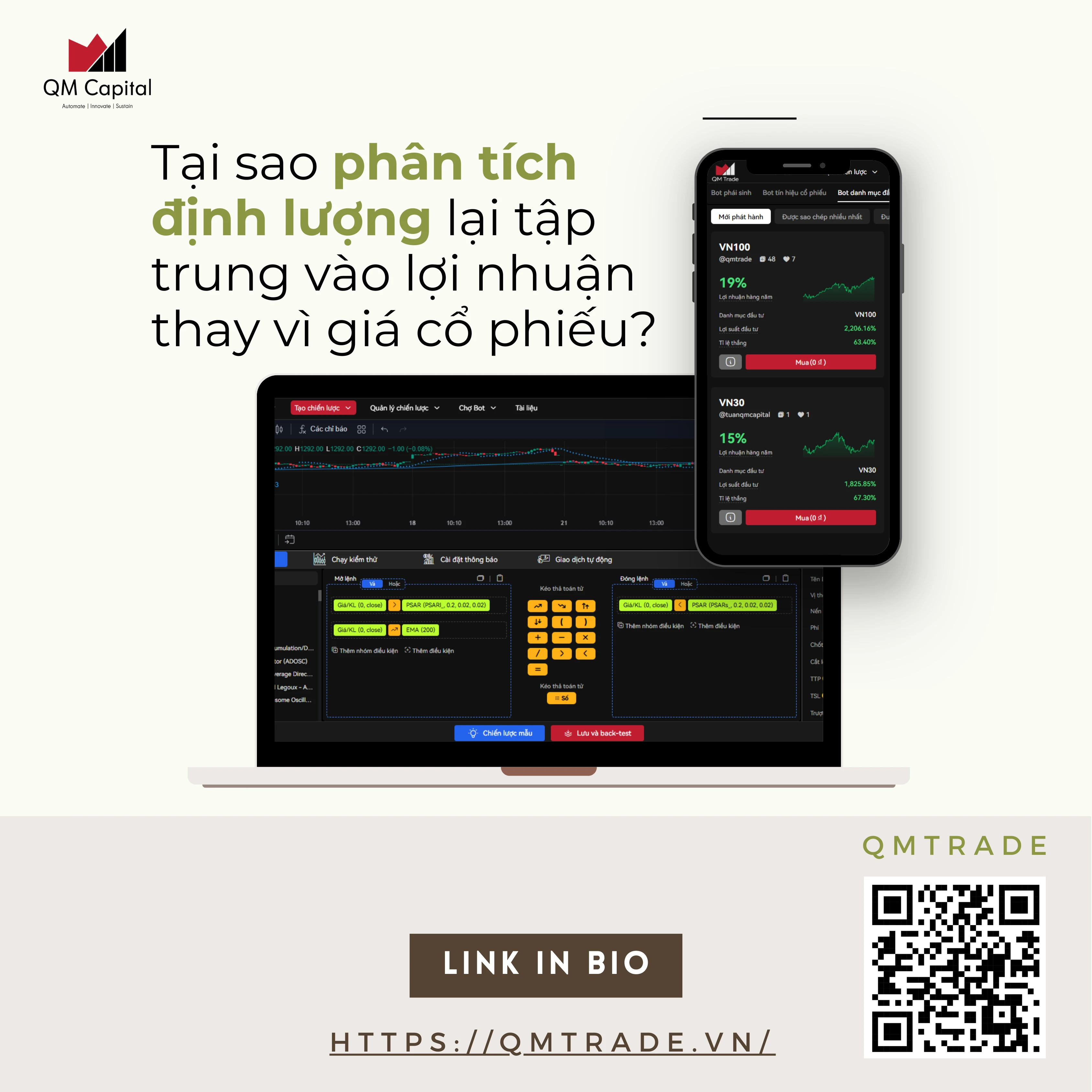 Tại sao phân tích định lượng lại tập trung vào lợi nhuận thay vì giá cổ phiếu?